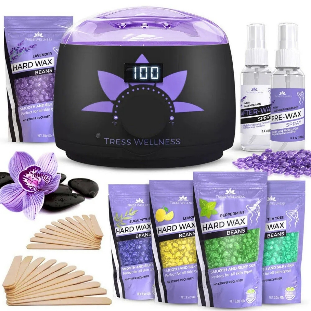 Tress Wellness Waxing Kit Wax Warmer